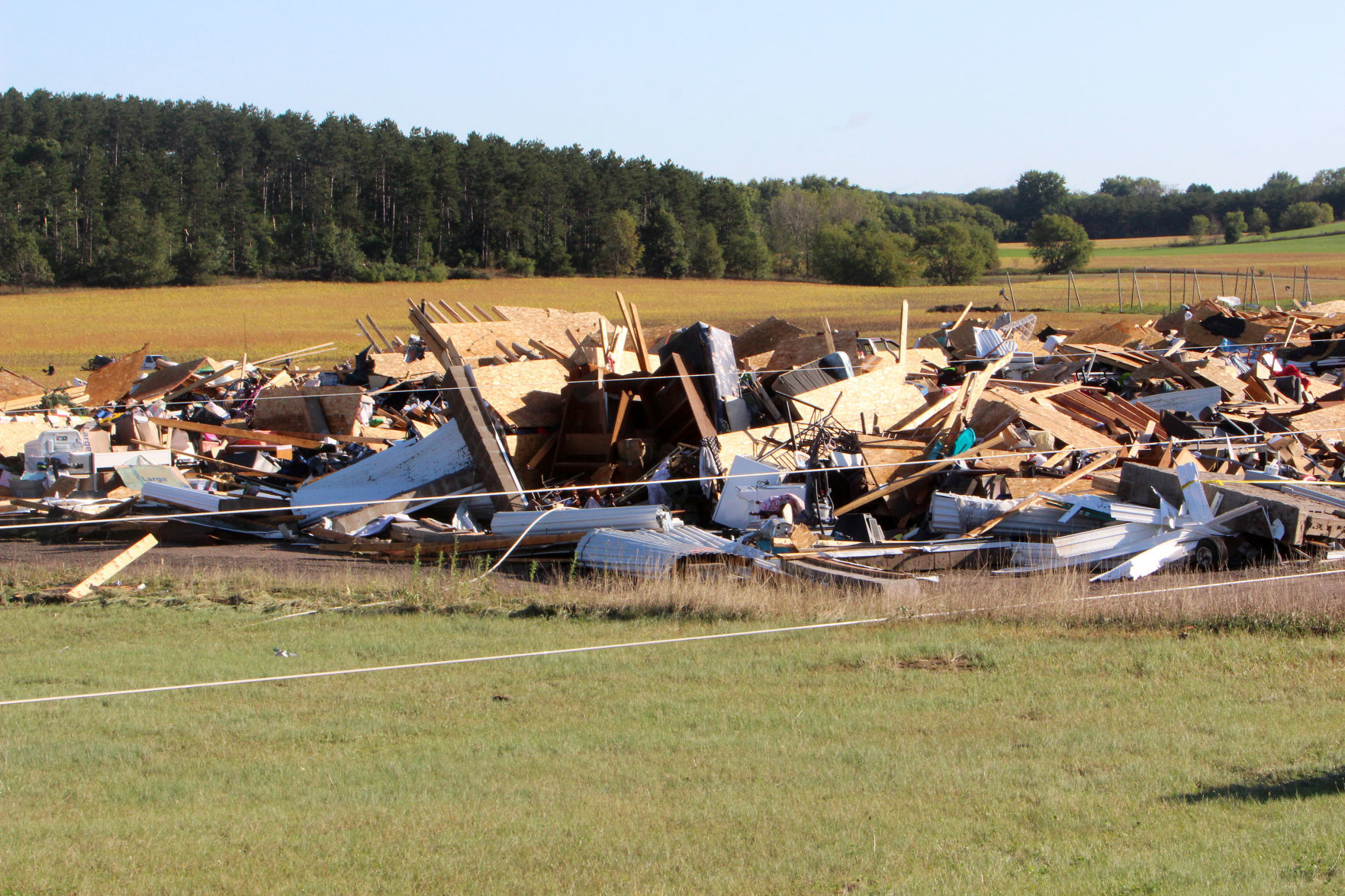 Tornado damage in near Wheaton/Elk Mound 9-25
